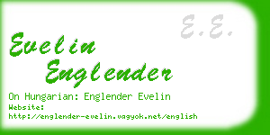 evelin englender business card